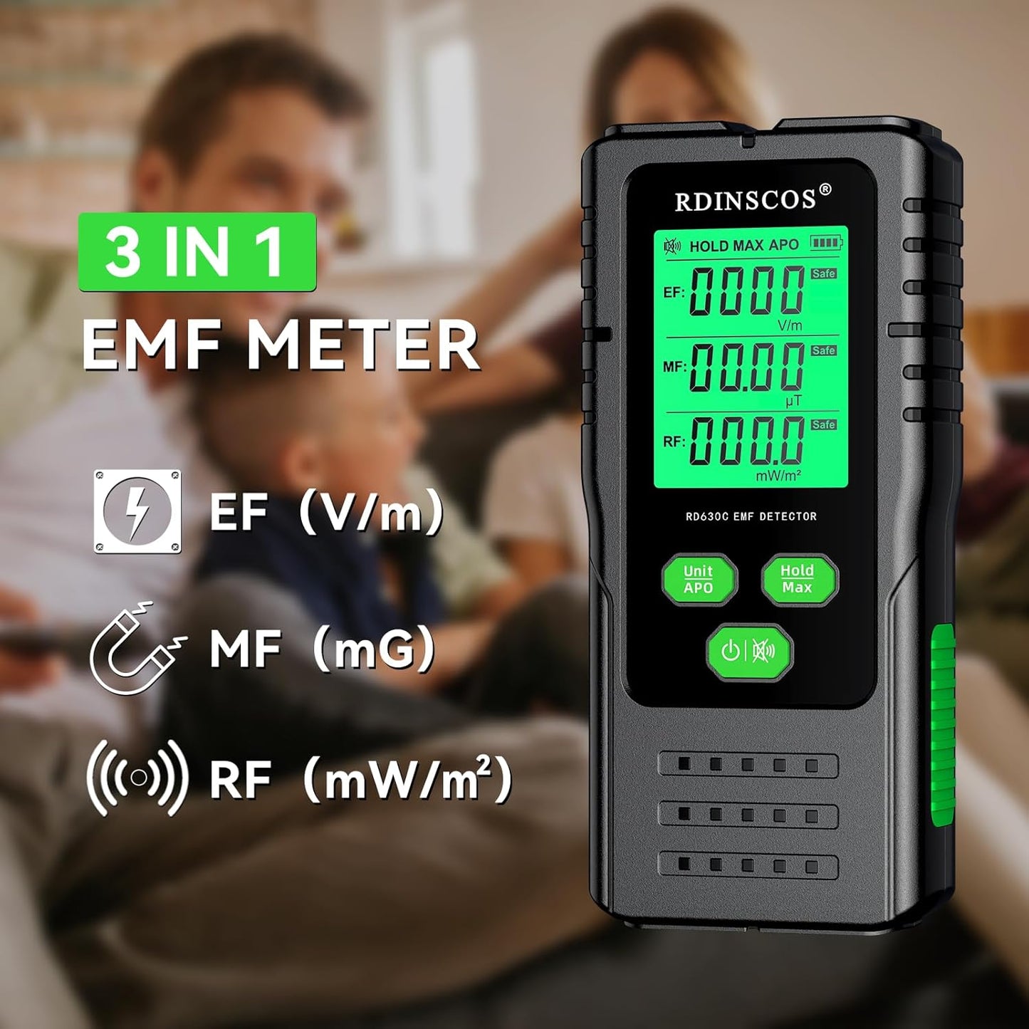 Smart EMF Shield Detector